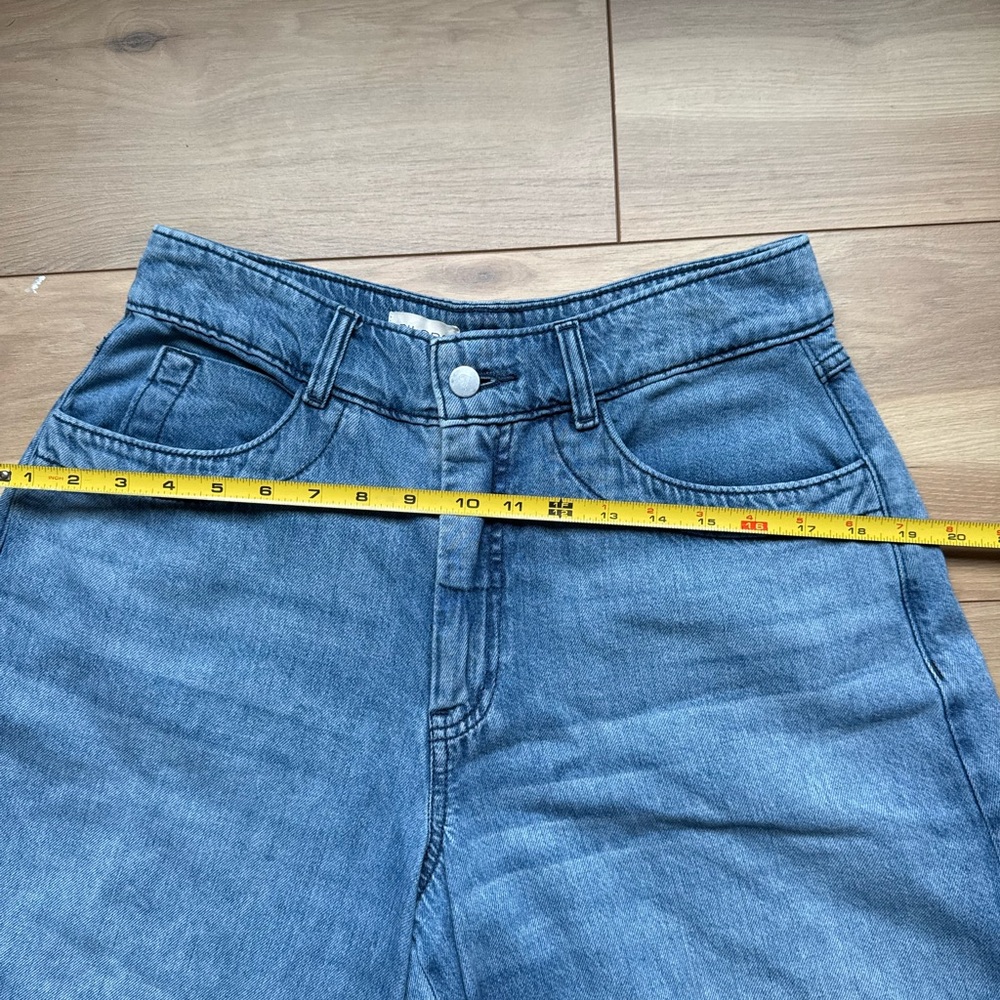 Pilcro Wide-Leg Blue Denim Jeans - Picture 7 of 8